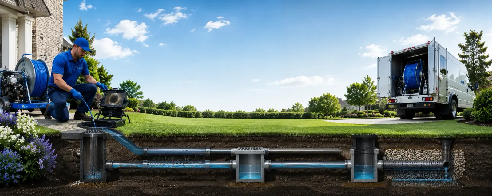 Outdoor drain cleaning information for La Porte, IN
